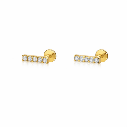 Titanium Bar Studs - Ella Blair 1030