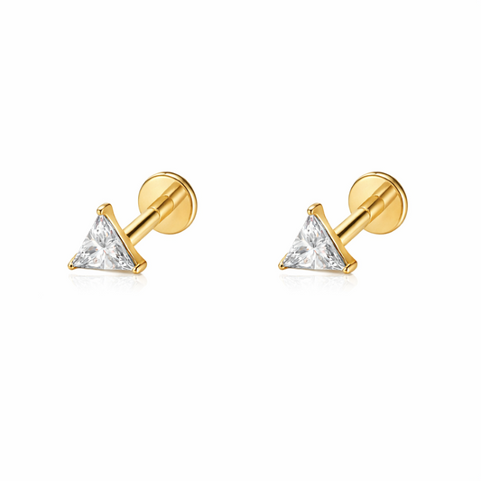 Titanium Triangle Stud Earrings - Ella Blair 1030